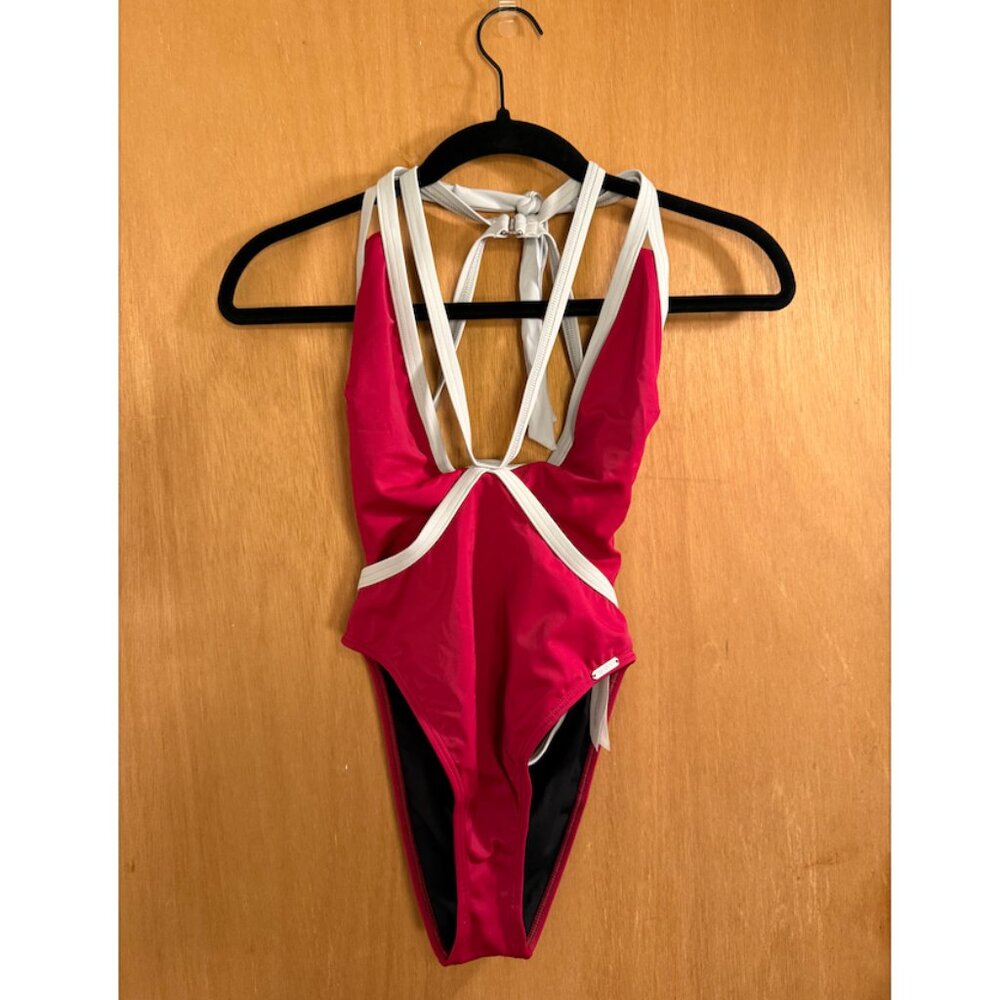 Free Society Baywatch-Style Red One-Piece Swimsuit - Size 6